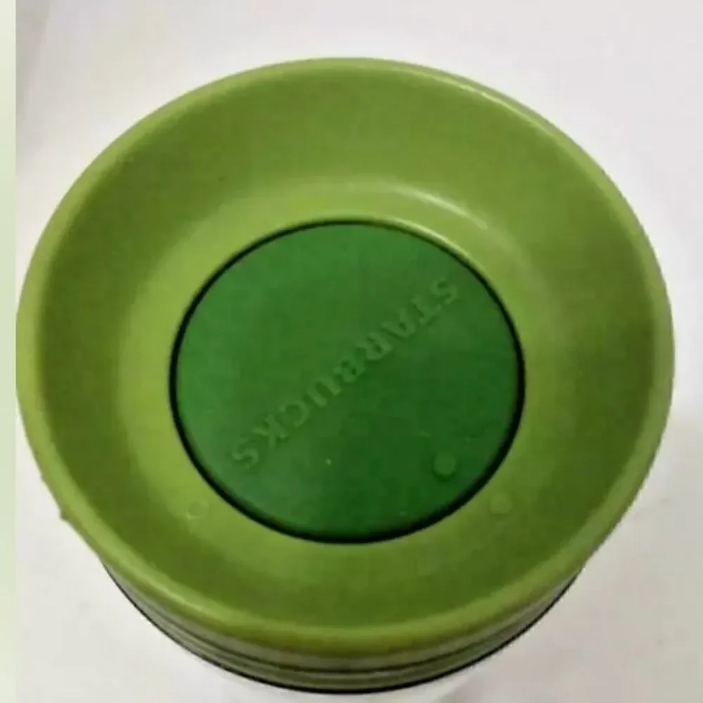 2008 Starbucks Green Recycled Tumbler Save the Planet 8oz Twist Top